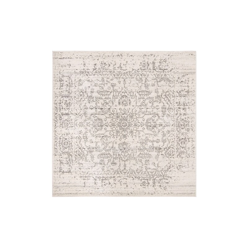 Safavieh Madison Collection 10' x 10' Square Indoor Area Rug, Machine Made, Silver/Ivory (MAD603G-10SQ) image 1