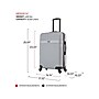 InUSA Resilience 24" Hardside Suitcase, 4-Wheeled Spinner, TSA Checkpoint Friendly, Silver (IURES00M-SIL)~#|#~17B14C5E-95B1-40EB-AFD88E0206A9DAB6_sc7