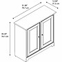 Bush Furniture Cabot 30H Storage Cabinet with 2 Shelves, Linen White Oak (WC31198)~#|#~17B1C8C5-6F42-468F-9972C3C3B31519EB_sc7