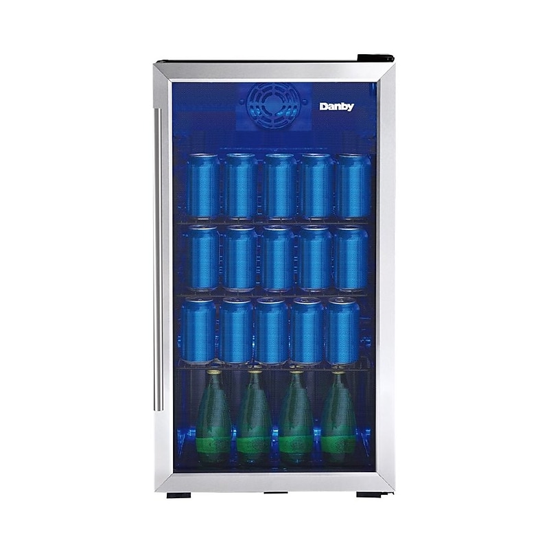Danby Reversible Door Refrigerator, 3.1 Cu. Ft., Black/Stainless (DBC117A2BSSDD-6) image 1
