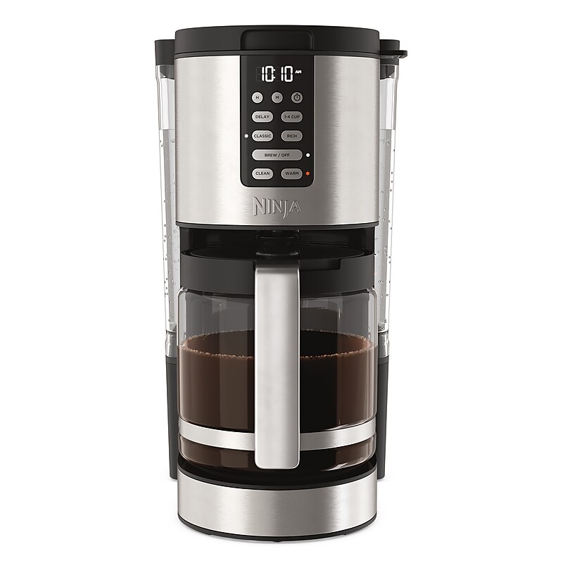 Ninja 14-Cups Automatic Drip Coffee Maker, Black & Stainless Steel (DCM201) image 1