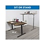 Mount-It! Ultimate 55"W Electric Rectangular Adjustable Standing Desk, Oak/Black (MI-18082)~#|#~17C128B5-BB6B-43EE-870E5A036D8D3B42_sc7