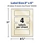 Avery Pearlized Ivory Rectangle Multipurpose Labels, 2" x 6", Ivory, 40/Pack (94242)~#|#~17C56785-7B02-4E41-A110FF1143602791_sc7