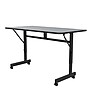 Correll Econoline 48"W x 24"D Adjustable Foldable Training Room Table, Laminate, With Wheels, Gray Granite (FTM2448TF15)~#|#~17C5AE75-CB6B-4898-ADF6366CFAC7D693_sc7