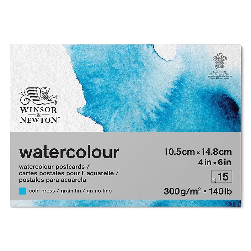Winsor & Newton 6" x 4" Watercolor Postcard Pad, 15 Sheets/Pad (WNX6667009) image 1