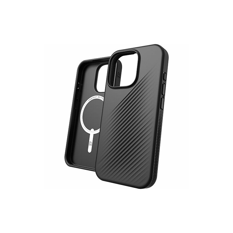 Zagg Luxe Snap MagSafe Phone Case for iPhone 16 Pro, Shock Absorbing, Black (702315008) image 1