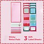Post-it Jingle Sticky Notes, Assorted Sizes, Holiday Theme, 50 Sheets/Pad, 2 Pads/Pack, 18 Labels/Pack (HOL25-JN-HOST)~#|#~17CB5505-A0B2-4457-8B0D5D21D96C532C_sc7