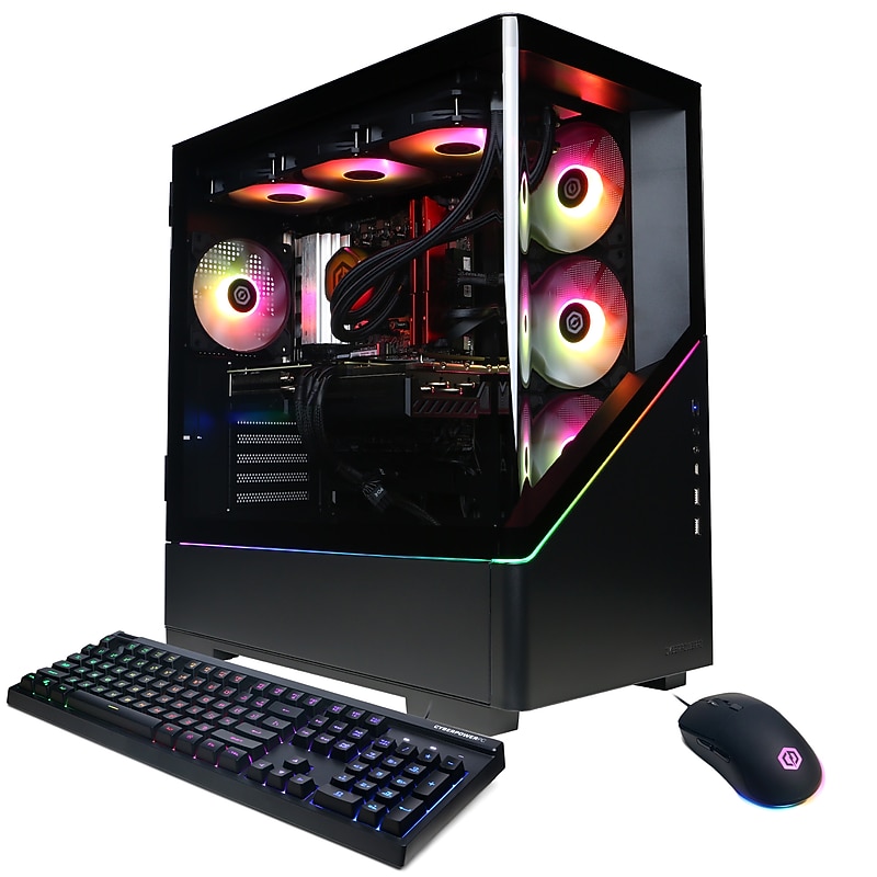 CyberPowerPC Gaming Desktop Computer, Radeon RX 9070 XT 16GB, 32GB RAM, 2TB SSD, Windows 11 (SLC11140CPGV2) image 1