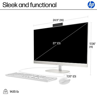 HP 27" All-in-One Desktop Computer - Thumbnail 3
