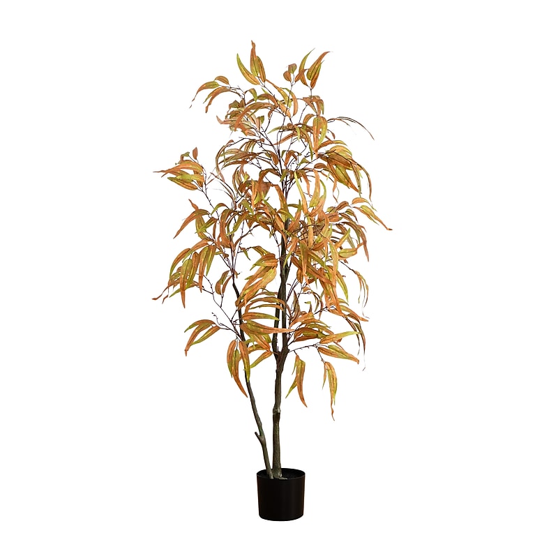 Nearly Natural 5' Autumn Wispy Eucalyptus Artificial Fall Tree (T4741) image 1