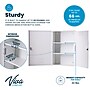 Viva Comfort Large Double Door Medicine Locking Secure Storage Medical Cabinet, 1.7 cu. ft., White (ADIME999-03-WHI-MK)~#|#~17E9149D-0BC4-4976-A6E84441E60F3CCE_sc7