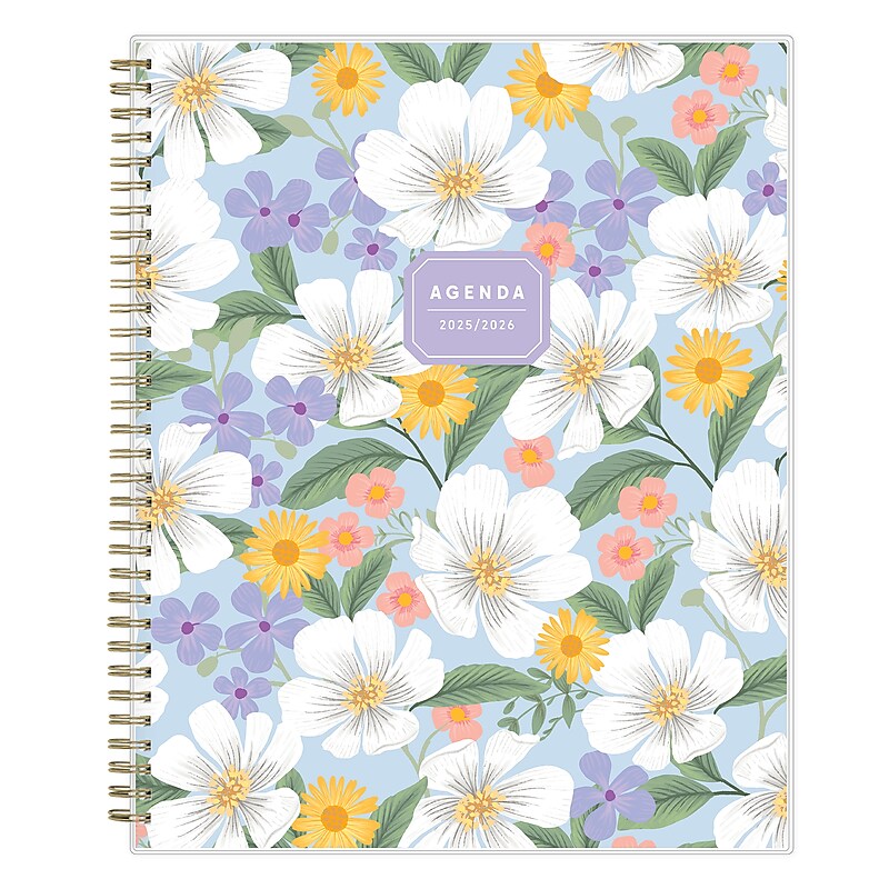 2025-2026 Blue Sky Romina 8.5" x 11" Academic Year Weekly & Monthly Planner, Plastic Cover, Multicolored (151108) image 1