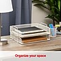 Staples Metal Mesh Side Loading Stackable Letter Tray, Letter Size, Warm White, 2/Pack (ST63841)~#|#~17F1DD36-1FA4-4C79-B0B4CD4E3BC87812_sc7
