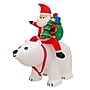 National Tree Company First Traditions 6' Inflatable Santa Riding Polar Bear (FRT100-AX112303)~#|#~17F390C8-0B33-48CC-A3422D4861CB9580_sc7