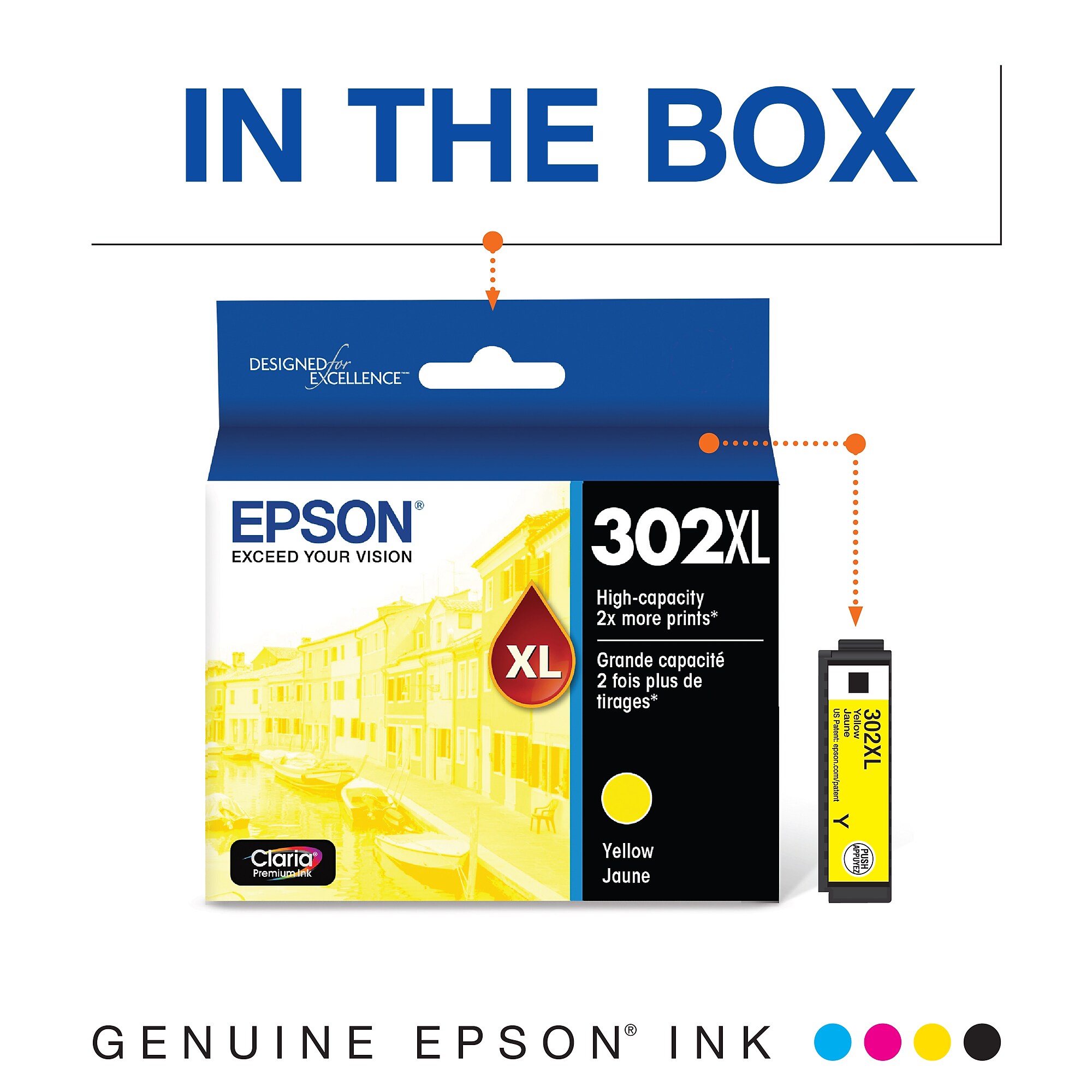 Epson T302XL Yellow High Yield Ink Cartridge Sansujyuku sansujyuku.com