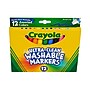 Crayola Ultra-Clean Washable Markers, Broad, Assorted Colors, 12/Box (58-7812)~#|#~18115A7B-778D-4E7F-BA3EDB875E2979A4_sc7