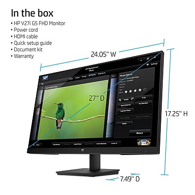 HP 27" V27i G5 FreeSync Monitor - Thumbnail 4