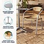 Flash Furniture Lila Indoor-Outdoor Table Set with 2 Chairs, 23.5" x 23.5", Aluminum/Beige (TLH24RD020BGCH2)~#|#~1815201B-9A38-4D11-9E2C6C8DEDB2F9E8_sc7
