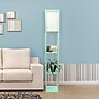 Simple Designs Etagere Organizer 62.5" Floor Lamp with Rectangular Shade, Aqua (LF1014-AQU-CCLB)~#|#~18173EF1-303F-49F5-A58D8E24B8A816B1_sc7