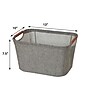 Household Essentials Small Fabric Storage Bin, 7.5" x 13"x 10", 16.88 Qt., Gray (623)~#|#~18190CC6-F274-4C9D-835300AF0E1E9C2D_sc7