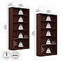 Bush Furniture Universal 72"H 5-Shelf Bookcase with Adjustable Shelves, Vogue Cherry, 2/Set (UB003VC)~#|#~1819179A-F62C-4BAF-9146E02B6B07285D_sc7