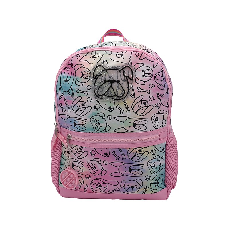 Accessory Innovations Adorable Dogs Life Backpack, Medium,  Tie-Dye Pink (B22GC54187-ST) image 1
