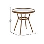 Flash Furniture Lourdes Indoor/Outdoor French Bistro Table, White/Gray (SDA64280WHGYNAT)~#|#~18213BD7-FB03-40B4-86F95F1A05B353C6_sc7