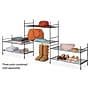 Whitmor 2-Shelf Metal Stand Alone Modular Shelving, 16.75" x 24.5" x 12", Matte Black (6898-10906)~#|#~1821E52D-CF2E-4C0B-B942DBD0D0D7B207_sc7