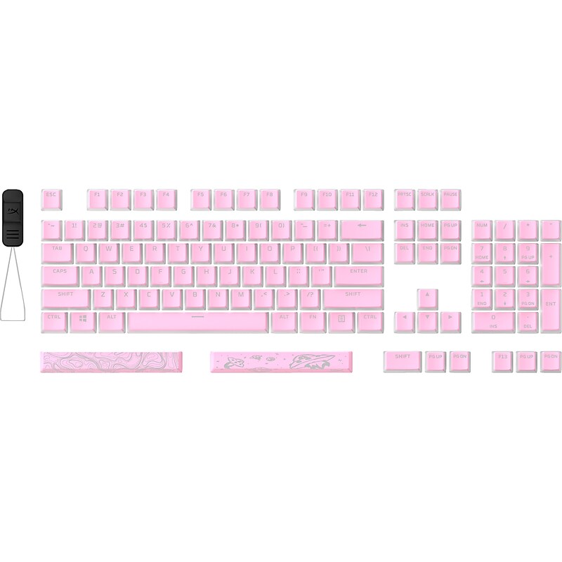 HyperX Pudding Keycaps 2 Full Key Set, Pink (7G8K3AA) image 1