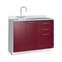Viva Comfort 36.75'' H x 42" L Medical Cabinet with Left Sink, 2-Doors, 3-Drawers, Claret (902BASE42LSCL)~#|#~1824F319-FED8-4733-89DBD7CA876AD42D_sc7