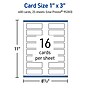 Avery Business Cards, 1" x 3", Glossy White, 400/Pack (95283)~#|#~18267ADC-B843-4913-AC70C79C558DAE0D_sc7