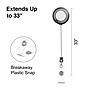 Staples Badge Reels, 33" Retractable Cord Length, Vinyl/Metal, Assorted Colors, 5/Pack (36682/3747217)~#|#~182F71A8-2AA3-4176-BAB455DB0C06C2C1_sc7