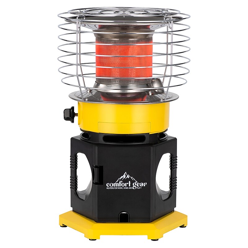 Comfort Gear 18,000 BTU Portable Indoor/Outdoor Radiant Propane Heater, Black/Yellow (WMTPPH36018) image 1