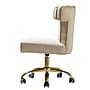 Karat Home Armless Polyester Swivel Task Chair, Tan (OFM0001-TAN)~#|#~182FF251-29F2-45A7-9AD81D785F33F01B_sc7