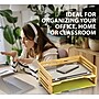 Officemate Bamboo Desk Accessories 2-Compartment Stackable Wood Desk Organizer, Natural wood grain, 2/Pack (71004)~#|#~18342784-BF25-4BA6-A6098798CA420A65_sc7