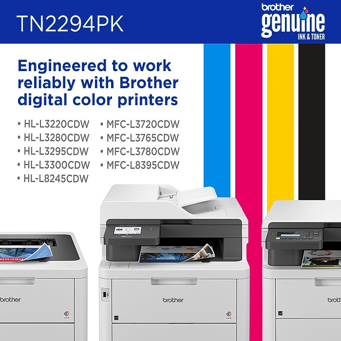 Brother TN2294PK Black/Magenta/Cyan/Yellow Standard Yield Toner