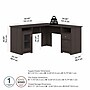 Bush Business Furniture Easy Office 45"H x 119"W 4 Person X-Shaped Cubicle Workstation, Mocha Cherry (EOD760MR-03K)~#|#~183A56A3-40A3-4270-A5D61824852D523E_sc7