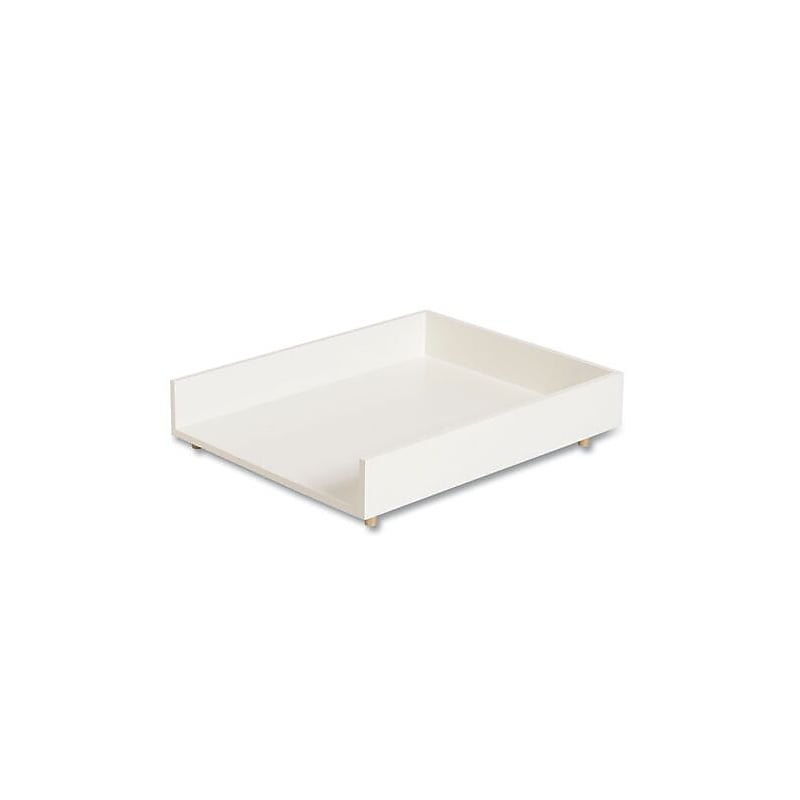U Brands Juliet Wood Paper Tray, White/Gold (3467U00-12) image 1