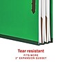 Staples 100% Recycled Heavy Duty Classification Folder, 2-Dividers, 2" Expansion, Letter Size, Green, 10/Box (ST62561)~#|#~184511C6-054B-4432-AC81B96B9EA0BC6C_sc7