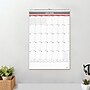 2026-2027 Staples 15.5" x 22.75" Academic Monthly Wall Calendar, White/Red/Gray (ST63501-27)~#|#~184660B6-AF4D-4F63-B9ABC73268F24A8B_sc7