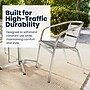 Flash Furniture Restaurant Patio Chair, Aluminum, 4 Pack (4TLH1)~#|#~184E89AD-F7C7-42A7-8B09E7852A498670_sc7