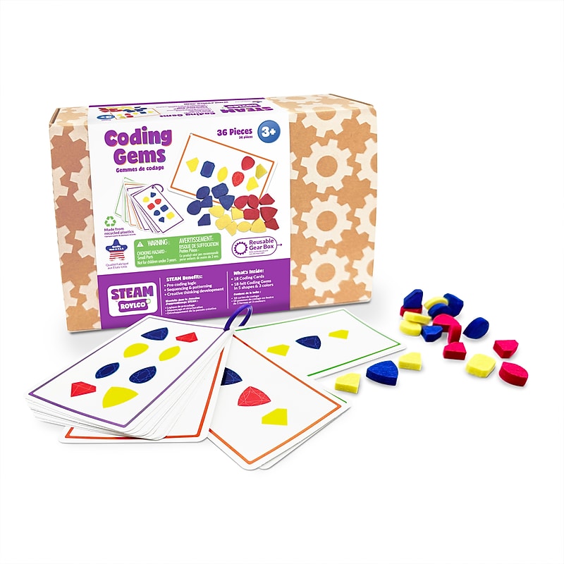 Roylco STEAM Coding Gems, 36 Pieces/Set (R-20308) image 1