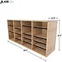 AdirOffice 500 Series 24-Compartment Literature Organizers, 39.3" x 11.8", Medium Oak, 2/Pack (500-24-MEO-2PK)~#|#~18500321-8DBC-45AD-851A1A04C3B4B04A_sc7