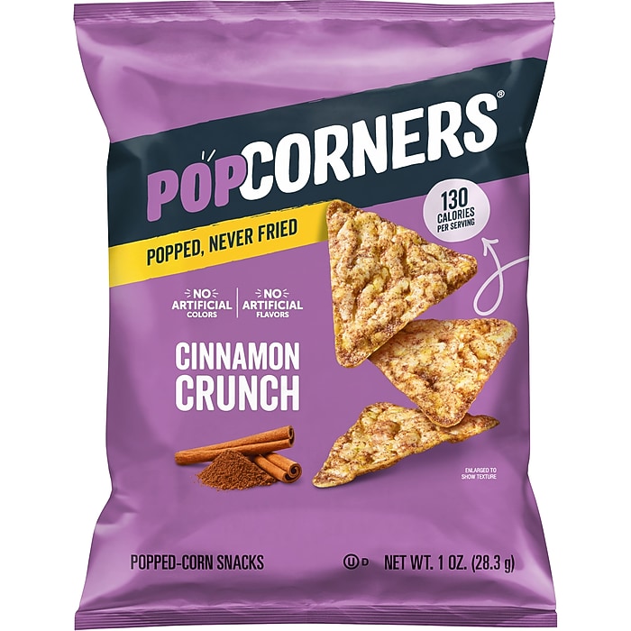 Popcorners Gluten-Free Popped Corn Chips Variety Pack, 28 Bags/Box