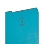 Smead File Folder, 3 Tab, Letter Size, Teal, 100/Box (13134)~#|#~18527F32-26C3-4504-86BE75A50BB0F4D7_sc7