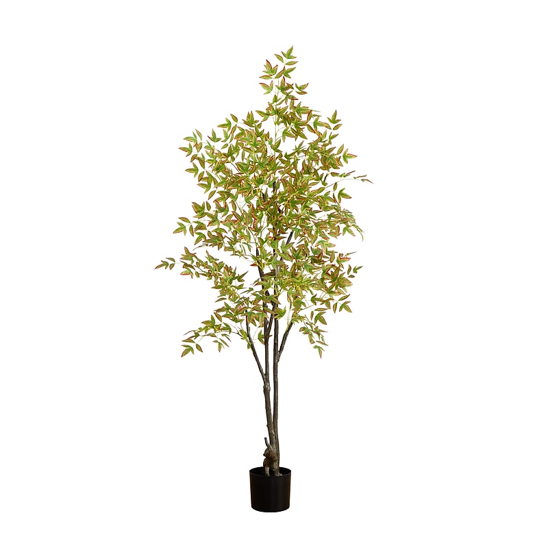 Nearly Natural 6' Autumn Nandina Artificial Fall Tree (T4732) image 1