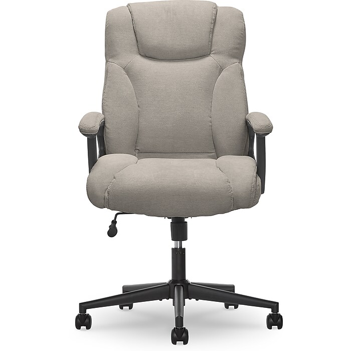 Serta Hannah II Fabric Executive Chair, Gray (43672D) | Staples