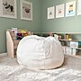 Flash Furniture Dillon Polyester Small Refillable Bean Bag Chair, Furry White (DGBEANSMFURWH)~#|#~185626CE-F822-4536-B421E0BDA8627B68_sc7