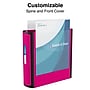 Staples Heavy Duty 2" 3-Ring Better Binder, D-Ring, Pink (ST55876-CC)~#|#~185BA59B-1363-4E0E-ADF2A817244A8710_sc7