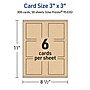 Avery Matte General Use Blank Cards, Kraft Brown, 300/Box (95335)~#|#~185DE80B-DC91-4EAA-86F433BA30C697C1_sc7